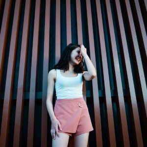 Bernyce Patchwork Suede Skorts
